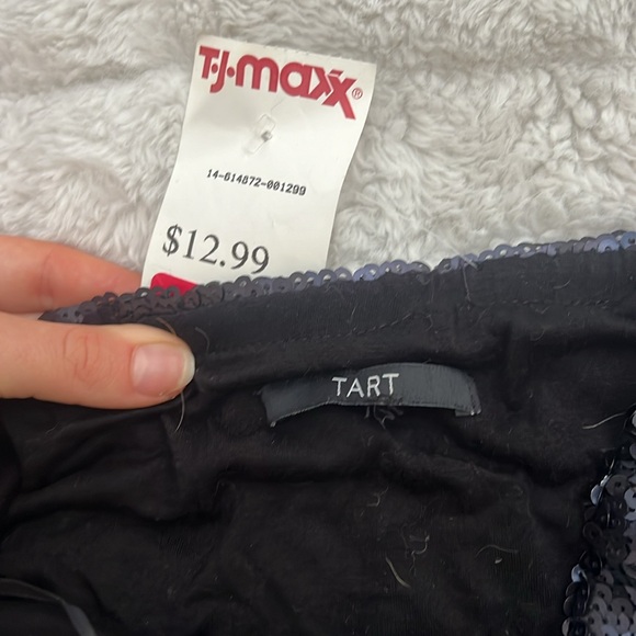 strapless sequence mini dress - Picture 3 of 3